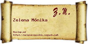 Zelena Mónika névjegykártya
