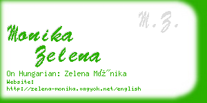 monika zelena business card
